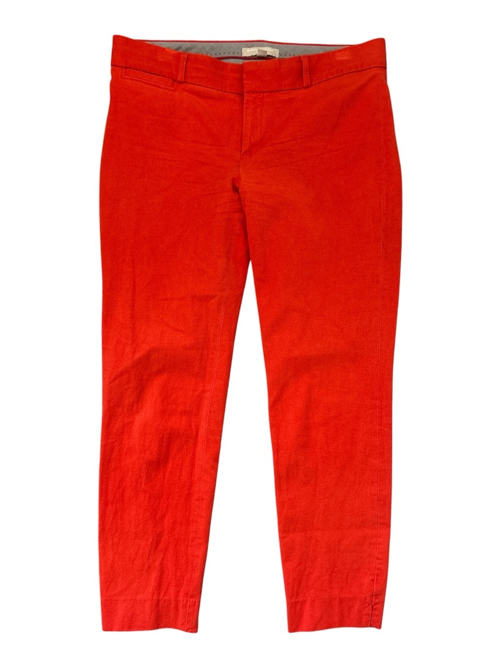 Banana Republic Sloan Fit Pants Women’s 8 Red Stretch Slim Ankle Career Dress